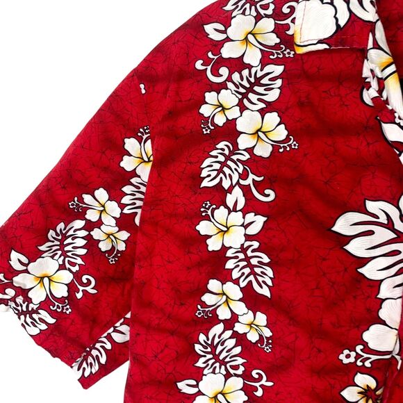 Vintage Blue Hawaii Brand Hawaiian Islands Button Shirt Mens Medium Tropical USA - Picture 2 of 7